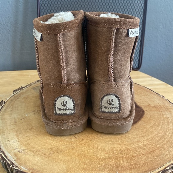 BEAR PAW Emma brown sheepskin lined boots size 7 - Picture 2 of 9